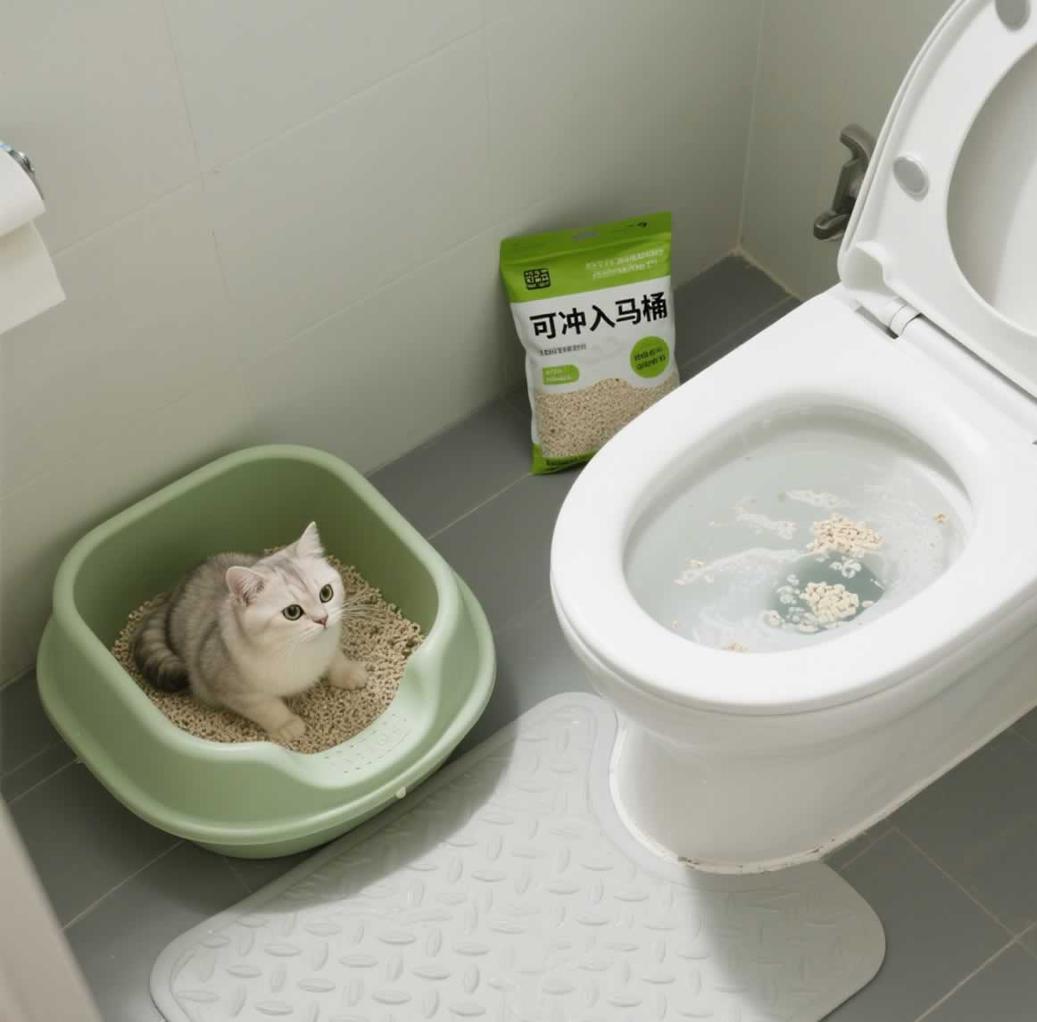 Do you know the benefits of tofu cat litter?Degradable cat litter